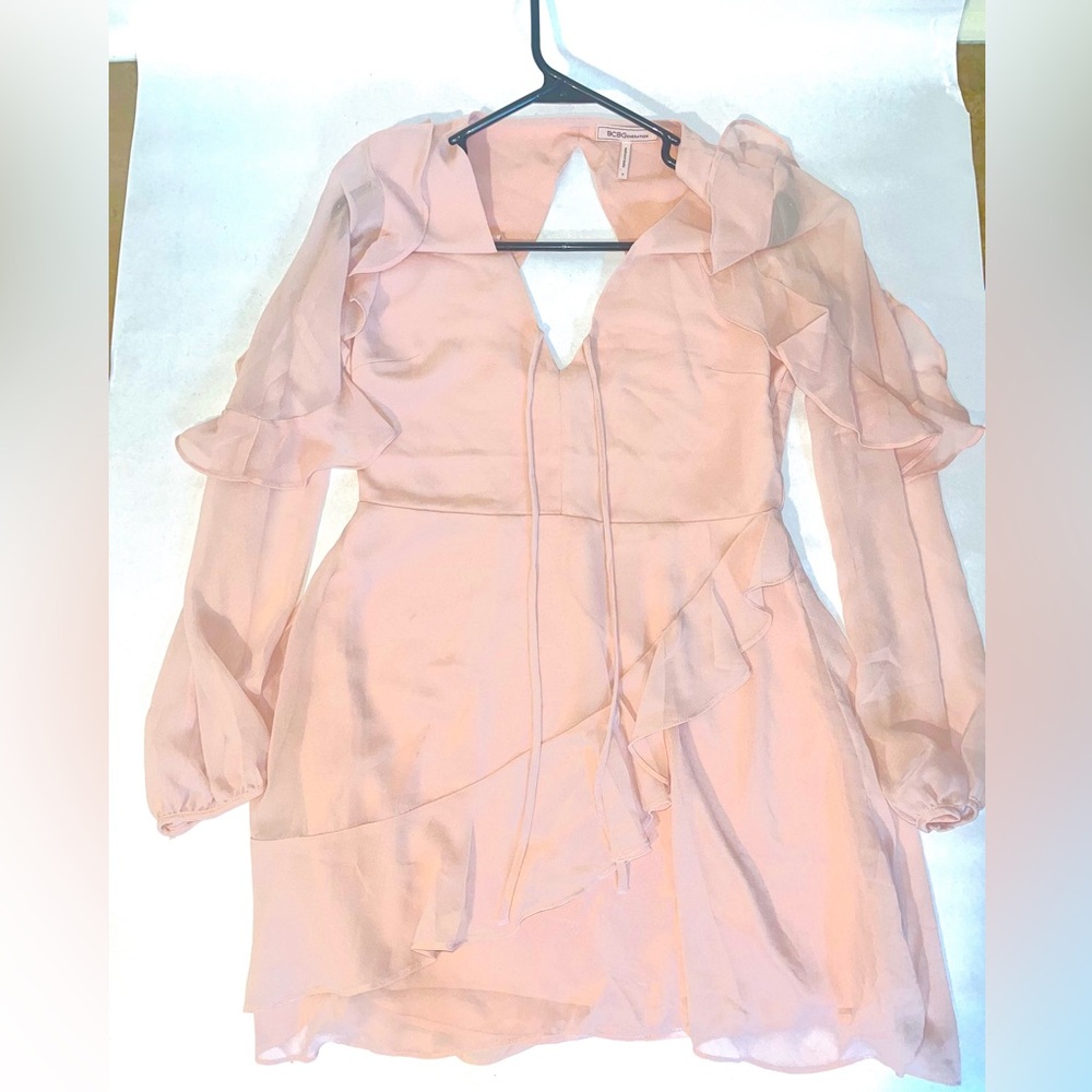 Bcbg babydoll pink dress